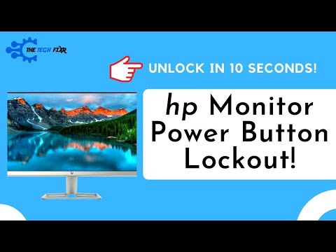 HP Monitor Power Button Lockout- How To Unlock in Just 10 Seconds!