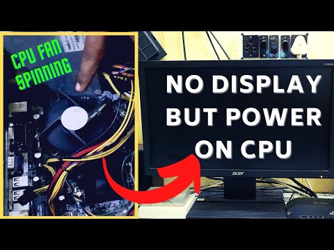 Fixed - Computer Turns On But No Display &amp; No Signal In Monitor | CPU Fan Spinning But No Display