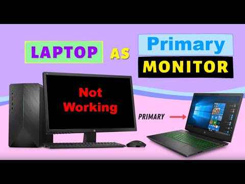 How to use Laptop Screen as Primary Monitor with Desktop PC