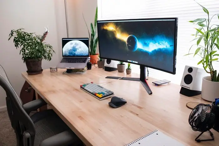 big curved monitor