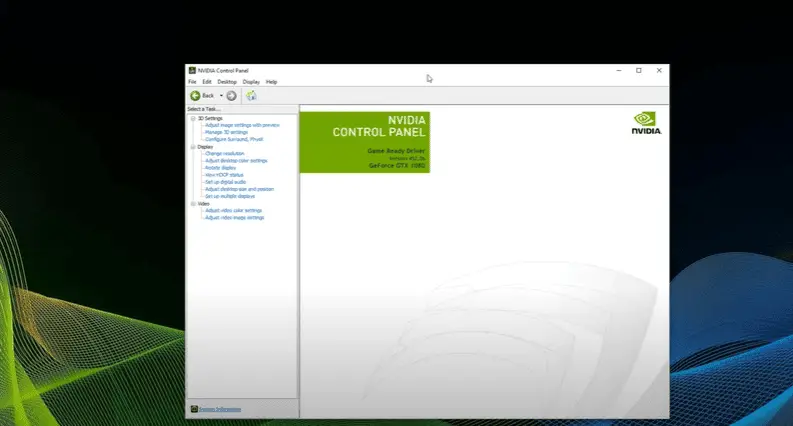 dual monitor setup using Nvidia control panel