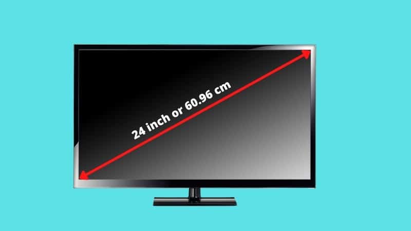 24 inch monitor dimensions