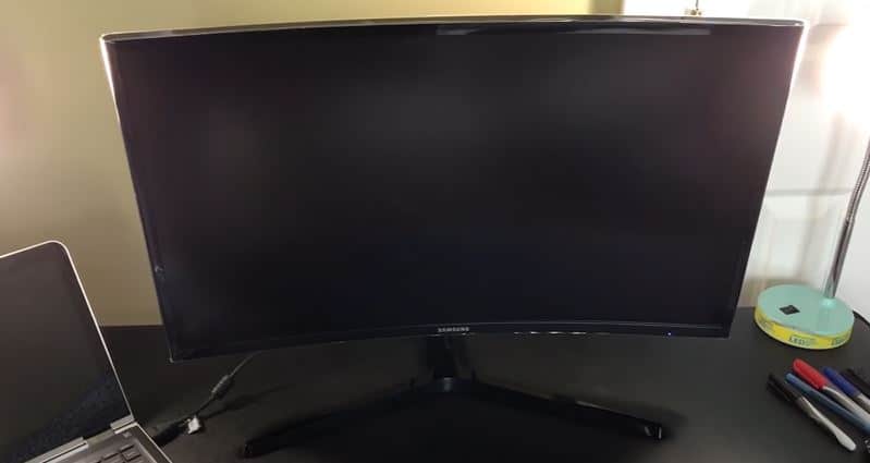 samsung monitor black screen no menu
