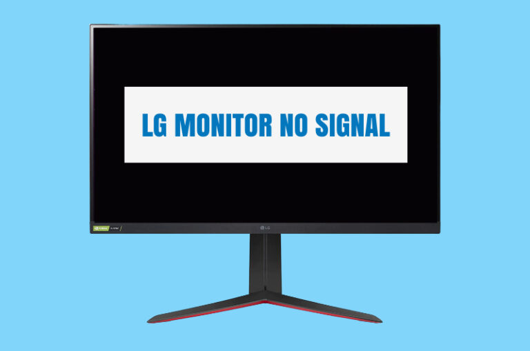 LG Monitor no signal