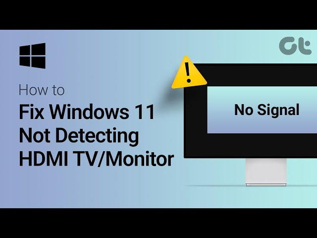 Hdmi Monitor Not Detected