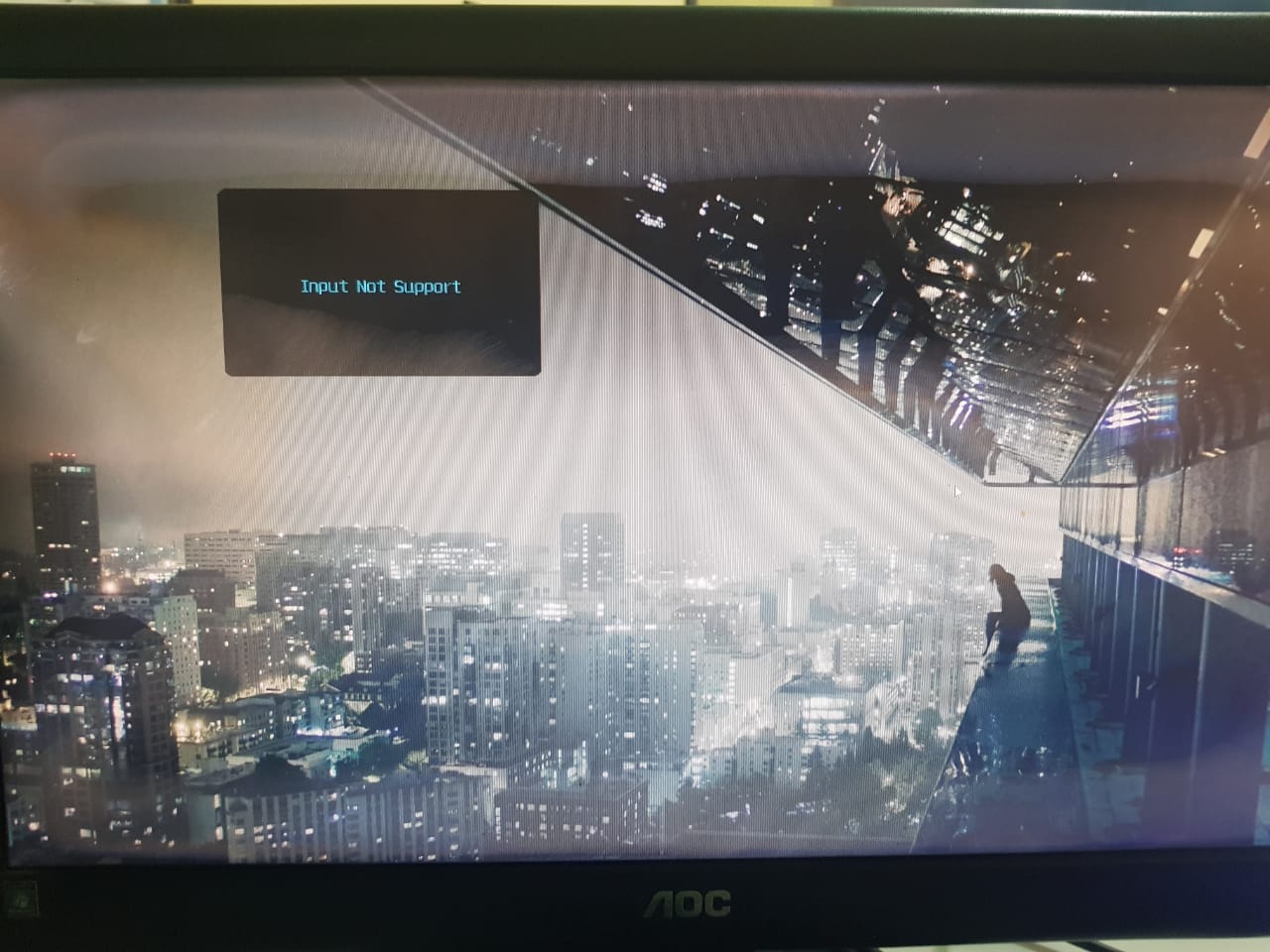 Input Not Supported on Monitor