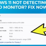 Second Monitor Not Detected Windows 11