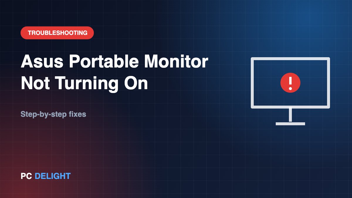 Asus Portable Monitor Not Turning On