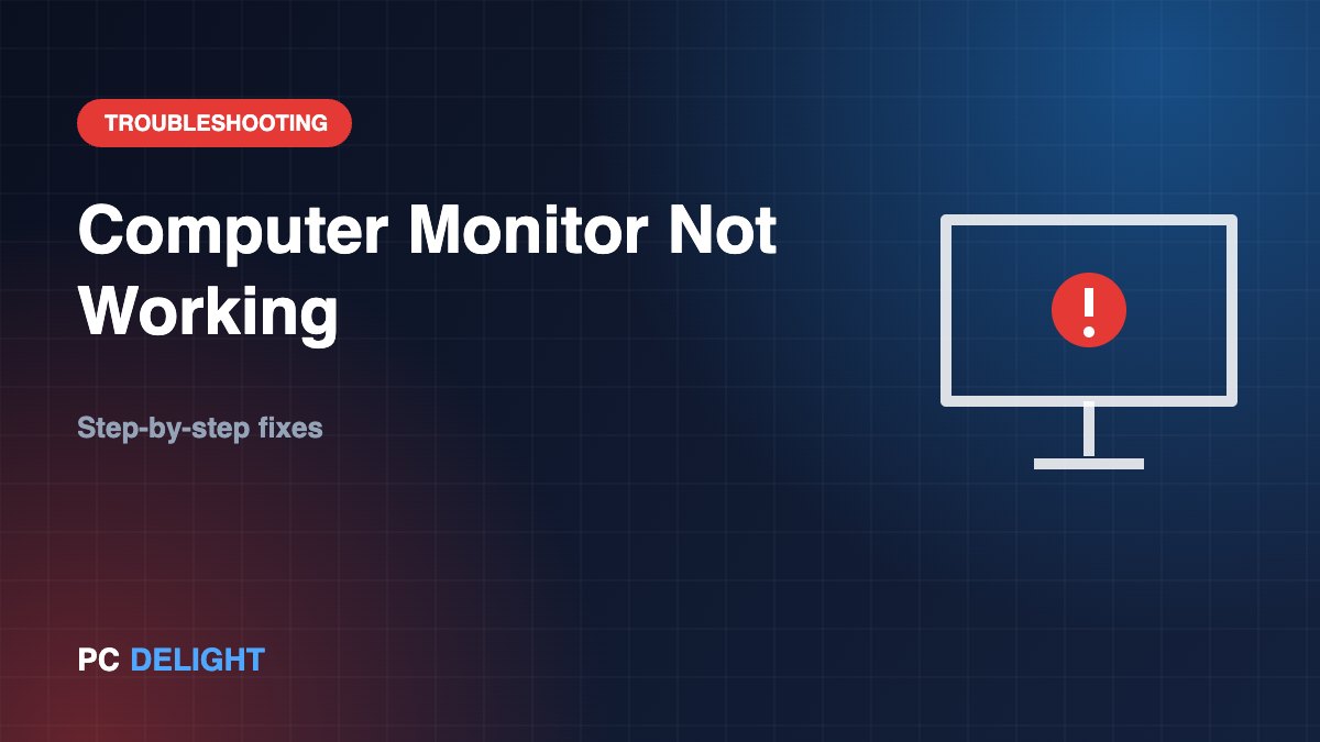 Computer Monitor Not Working