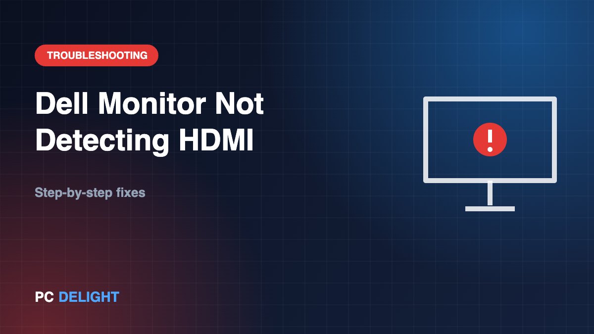 Dell Monitor Not Detecting HDMI